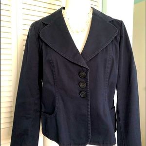 Michael Kors Navy Cotton Jacket